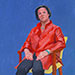 Stephanie Barron, 7th, 8th, 9th January 2014 48 x 36 in, acrylic on canvas